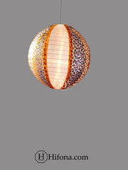 Gold color fabric party decor lantern