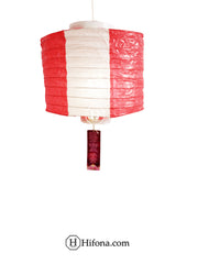 Red and White color Oil paper lantern