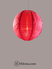 Rose color hanging fabric lantern