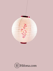 Ceylon Orchids flower bouquet round paper lantern