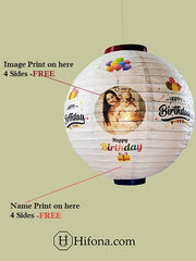 Surprising Birthday Delight: Personalized Paper Lantern Decor (10 Pcs)