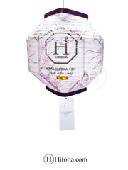Captivating octagon-shaped white paper lantern for outdoor marketing