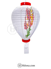 Customized Flower-Printed Chinese Hanging Paper Lanterns to Enhance Theme Decor