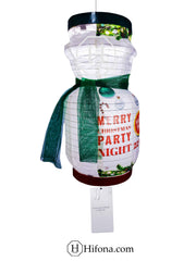 Snowman Christmas Party Decoration Lanterns for Promotional Marketing Campaigns