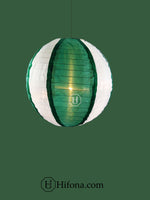 Green Color Theme Event Lanterns: Fabric Decoration (7 Pcs Pack)