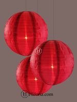 Red color theme ceiling decoration ideas for a party (7Pcs Pack)