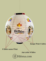 Surprising Birthday Delight: Personalized Paper Lantern Decor (10 Pcs)