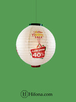 Customize Christmas business offer advertising lanterns (10 Pcs Pack)