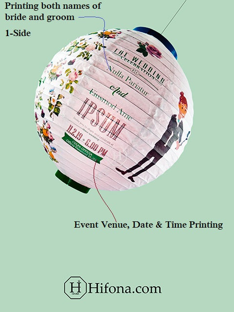 Wedding backyard decorations lanterns-names venue date printable