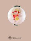 flower decor round paper lanterns