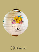 Custom Print Lanterns for Food Menu Display Advertising (10 Pcs Pack)