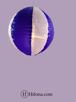 Purple color theme party event decor hanging fabric lantern (7 Pcs Pack)