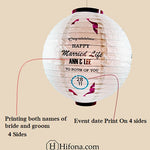 Name date and wedding venue printable wedding decoration lantern. (10Pcs Pack)