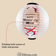 Name date and wedding venue printable wedding decoration lantern. (10Pcs Pack)